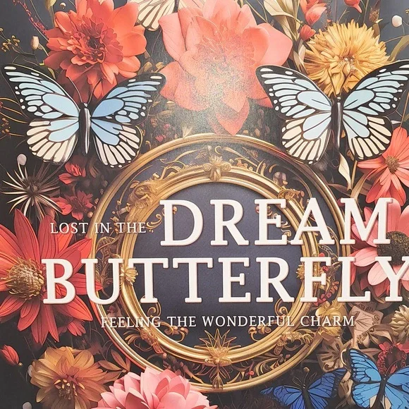 🆕DREAM BUTTERFLY in Flowers 🪻🦋🌺 Spiral Bound Coloring Book - Picture 4 of 12